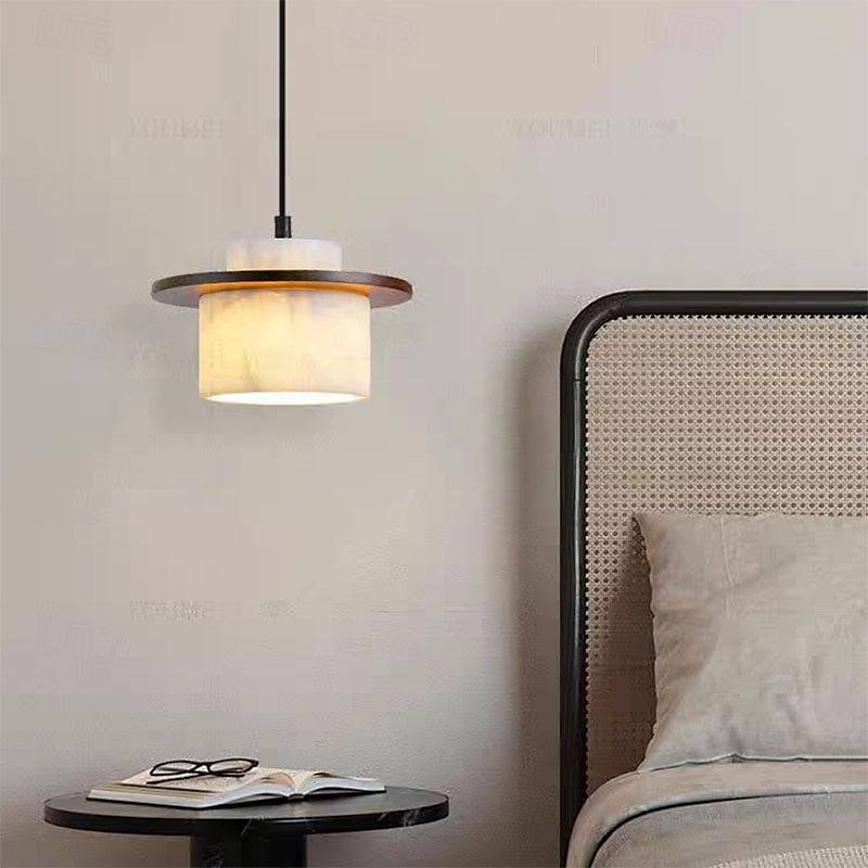 Natural Stone Wood Pendant Lamp, Nordic Wabi Sabi for Kitchen/Dining/Bedside 2025 - $229.99 –P2