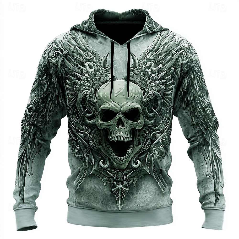 Per uomo Teschio 3D Felpe con cappuccio Felpa Felpa con cappuccio Felpa con cappuccio Girocollo Cool Stampa 3D Club Abbigliamento casual alla moda Nero Rosso Coulisse Autunno Inverno progettista del 2025 a $26.99 –P2