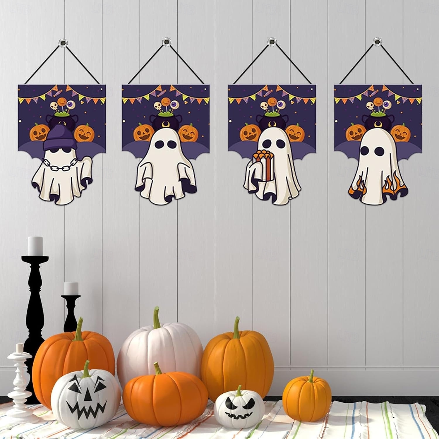 2025年 ハロウィンの旗 ゴースト柄の旗 - 屋外用のクリエイティブなホリデーガーデンフラッグ、ハロウィン用の小さなガーデンフラッグ  コレクション – $13.99 –P1