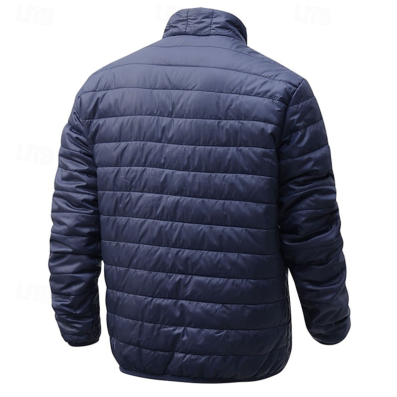 Hombre Chaqueta acolchada Chaqueta de Invierno Al aire libre Templado Trajes de senderismo Ropa de senderismo Invierno Otoño Camiseta Camping / Senderismo / Espeleología Corriendo Negro Gris claro 2025 - $35.99 –P2