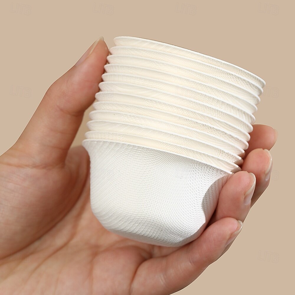 45ml φλιτζάνια τσαγιού kung fu, χάρτινα ποτήρια μιας χρήσης υψηλής ποιότητας, ανθεκτικά στη θερμότητα από 0 έως 100 βαθμούς Κελσίου, φιλικά προς το περιβάλλον και ανακυκλώσιμα, 25 τεμάχια/50 τεμάχια 2025 - $8.49 –P6