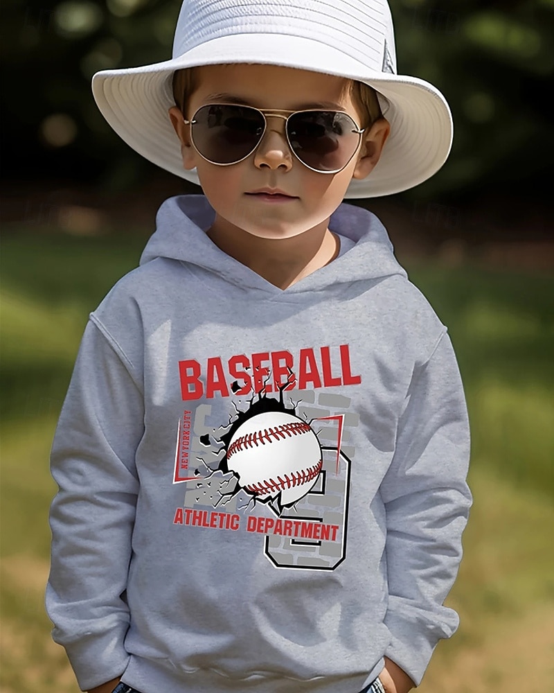 Pojkar 3D Grafisk Huvtröja Långärmad Vår Höst Mode Streetwear Barn 4-12 år Huva Utomhus Ledigt Dagligen Normal 2025 - $18.99 –P4