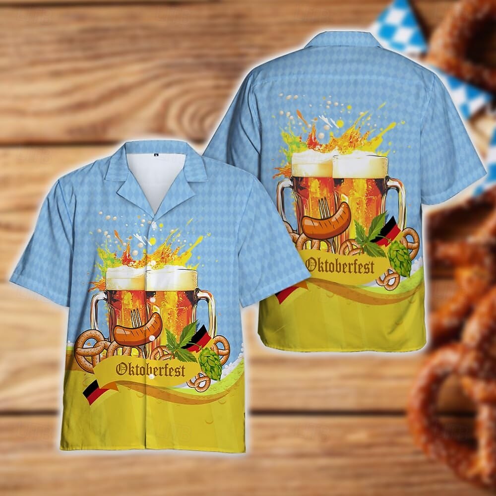 Hawaiian Shirts Aloha Shirt Bavarian Munich German Alpine Graphic for Men's Adults' 3D Print  for Carnival Oktoberfest Beer Beach Vacation Party 2026 - $23.99 –P6