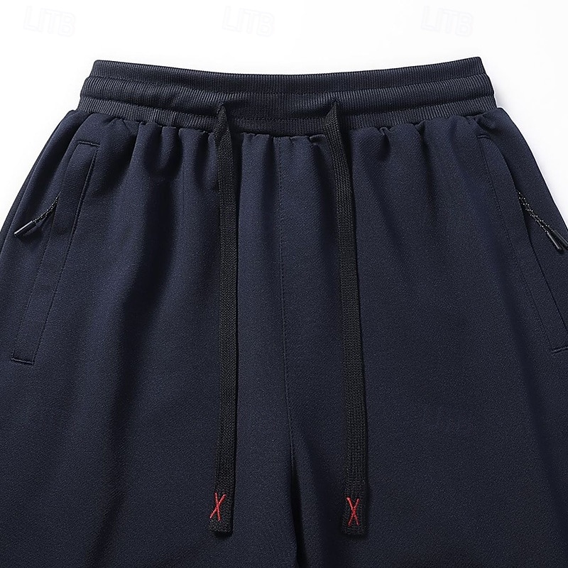 Bărbați Παντελόνι πεζοπορίας Palton de iarnă Pantaloni din lână Pantaloni termici Iarnă Toamnă În aer liber Fit regulat Cald Pantaloni Buzunar Talie elastică Gri Închis Negru Camping / Drumeții 2026 - $25.99 –P4
