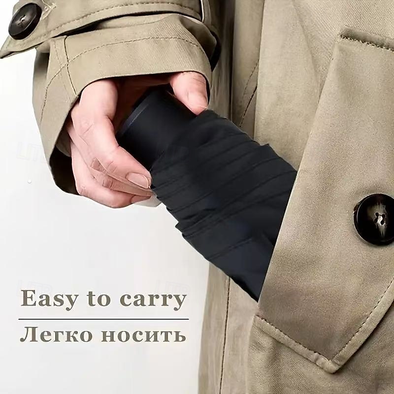 Compact Travel Umbrella, Windproof 5-Layer Frame, Quick-Dry Lightweight Folding Umbrella with Gift Box, Portable All-Weather Protection, Fits Bag and Purse 2025 - $18.99 –P11