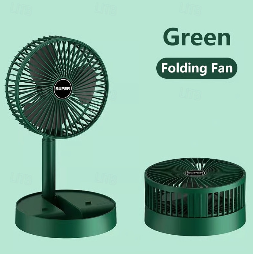 Portable Foldable Rechargeable Oscillating Fan Battery Operated USB C Small Fan Remote, Quiet Table Desk Fan Folding Standing Pedestal Fans for Bedroom Rome Office Camping Travel 2025 - $20.99 –P1