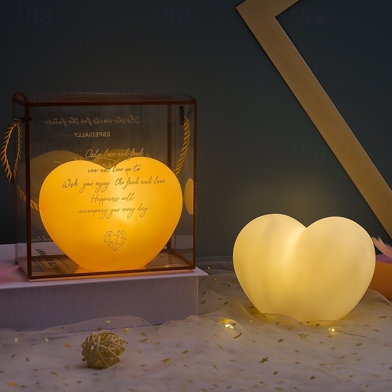 Heart Shaped Night Light for Women, Personalized LED Lamp Gift for Mom Wife Girlfriend, Home Decor for Mother's Day, Valentine's Day, Birthday, Anniversary, Christmas 2025 - $5.99 –P4