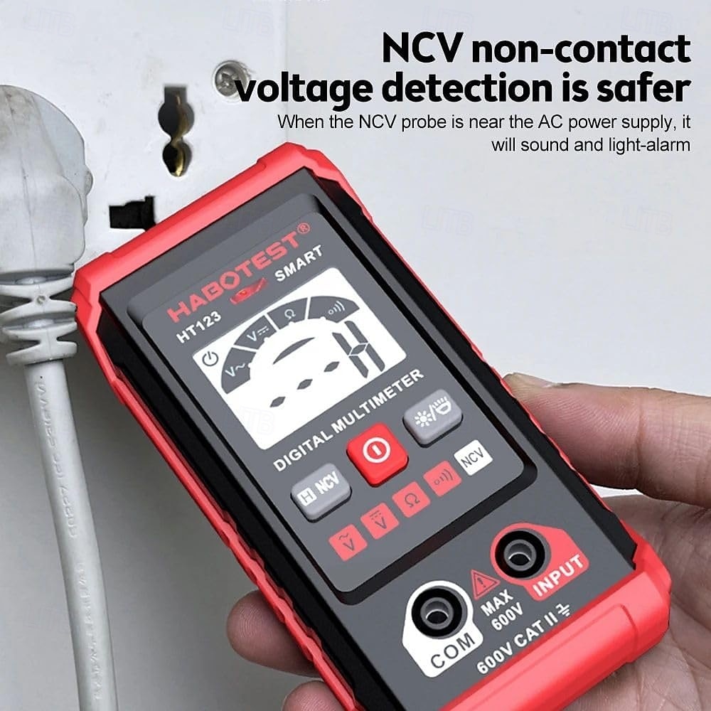 ht123 intelligens digitális multiméter AC/DC feszültség ellenállás folytonosságmérés teszter elektromos ncv multiméter háttérvilágítással 2025 - $29.99 –P4