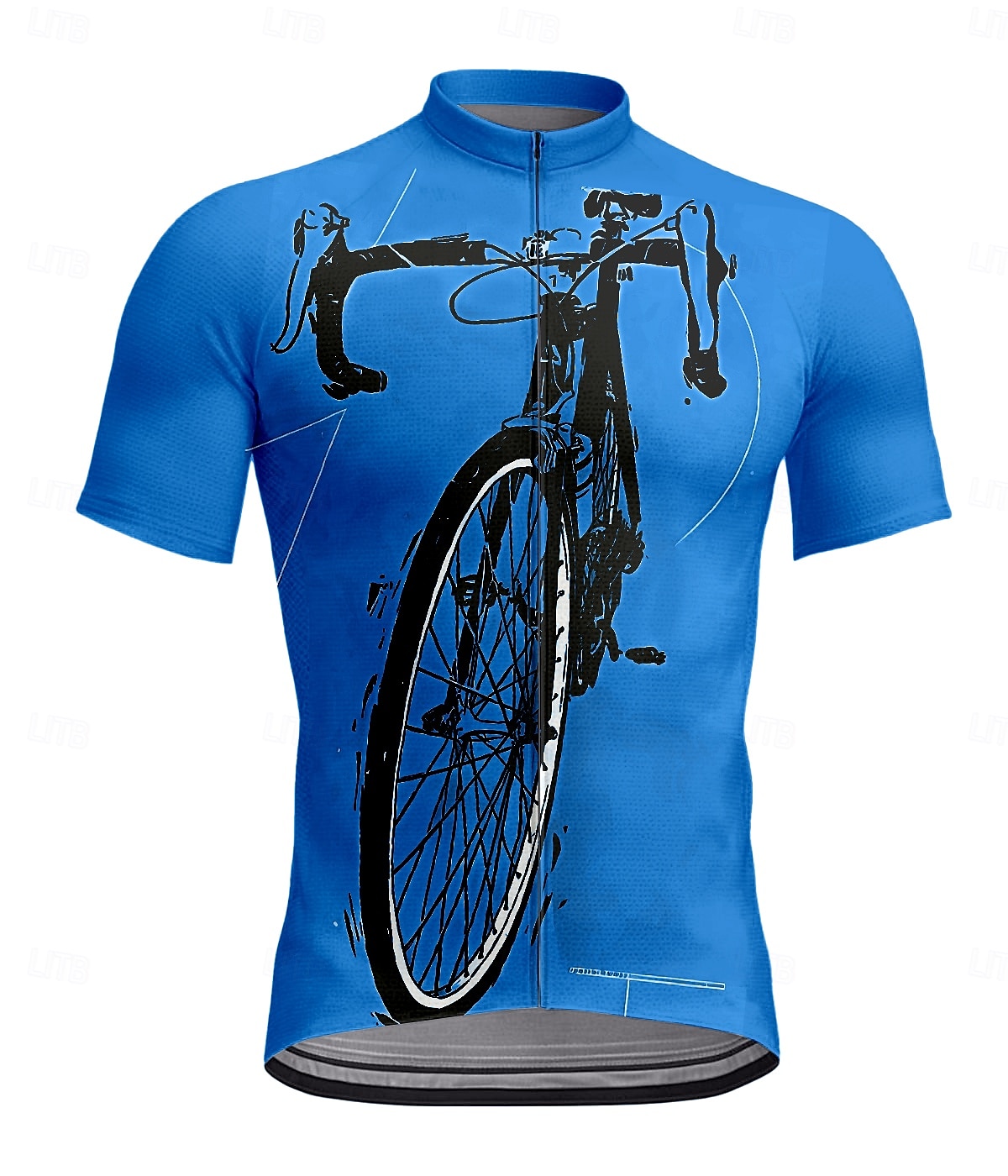 Men's Cycling Jersey Short Sleeve Bike Tee Tshirt Top with 3 Rear Pockets UV Resistant Breathable Quick Dry Front Zipper Yellow Blue Orange Sports Clothing Apparel 2025 - $28.99 –P6