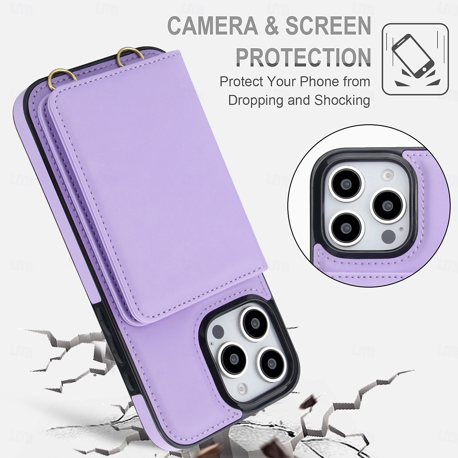 Phone Case For iPhone 16 Pro Max Plus iPhone 16 iPhone 16 Plus iPhone 15 Pro Max Plus iPhone 15 iPhone 15 14 Pro Max Plus iPhone 13 Pro Max iPhone 13 12 Pro Max Back Cover with Lanyard Kickstand 2025 - $19.99 –P5