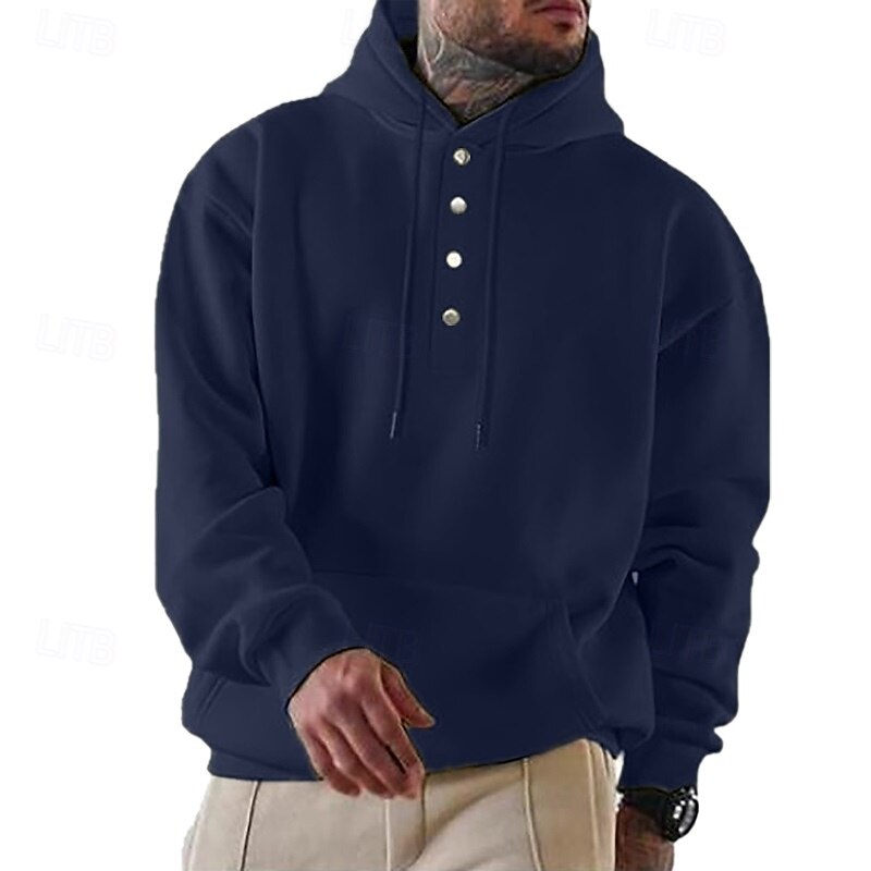 Per uomo Felpa con cappuccio Felpa con cappuccio abbottonata Aalbicocca Rosso bordeaux Nero Verde chiaro Verde militare Con Cappuccio Semplice Tasca Frontale Sport & Outdoor Casuale Quotidiano del 2025 a $25.99 –P6