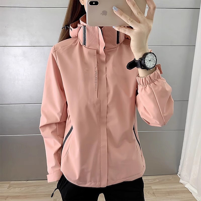 Per donna Giacca a Vento Giacca da escursionismo Impermeabile Esterno Impermeabile Antivento Abbigliamento da trekking Abbigliamento da trekking Primavera Autunno Top Campeggio / Escursionismo del 2025 a $14.79 –P5
