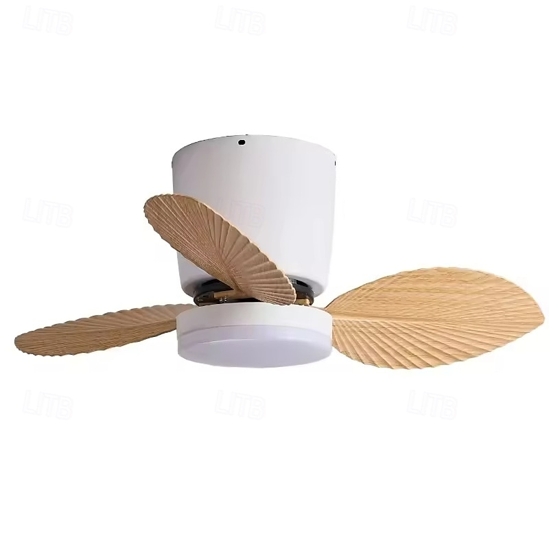 moderner 3-Blatt-LED-Deckenventilator mit ABS-Blattlosem Gleichstrommotor, Frequenzumwandlung, Eisen, Fernbedienung, 110 V-220 V 2025 - $197.99 –P1
