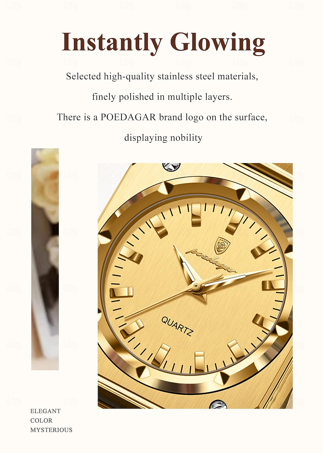 Luxury Elegant Square Ladies Watch Waterproof Luminous Watch for Woman Stainless Steel Quartz Women's Watches 2025 - €29.89 –P4