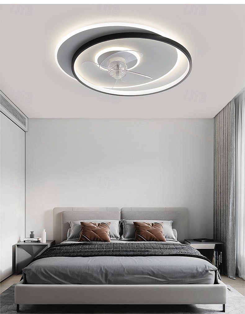 neuer moderner minimalistischer ultradünner Deckenventilator mit integrierter LED-Beleuchtung, ideal für Schlafzimmer & Studie 2025 - $233.19 –P6