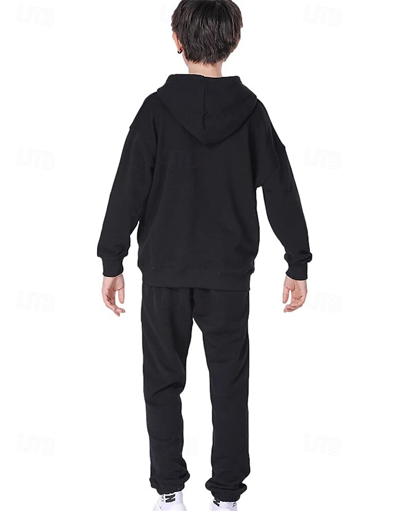 Boys' 3D Car Hoodie & Sweatpants Set Sports Suit Tracksuits Long Sleeve Spring Fall Daily Basic Casual Kids 4-12 Years Hooded Outdoor Vacation Sports Tailored Fit 2025 - $26.99 –P7