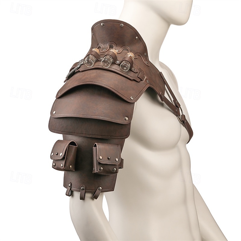Punk & Gothic Middeleeuws Renaissance Wapens en Harnassen Gemaskerd Bal Krijger Ridder Voor heren Viking Maskerade Prestatie Toneel Maskerade Volwassenen Schouder Pantser 2025 - $30.99 –P7