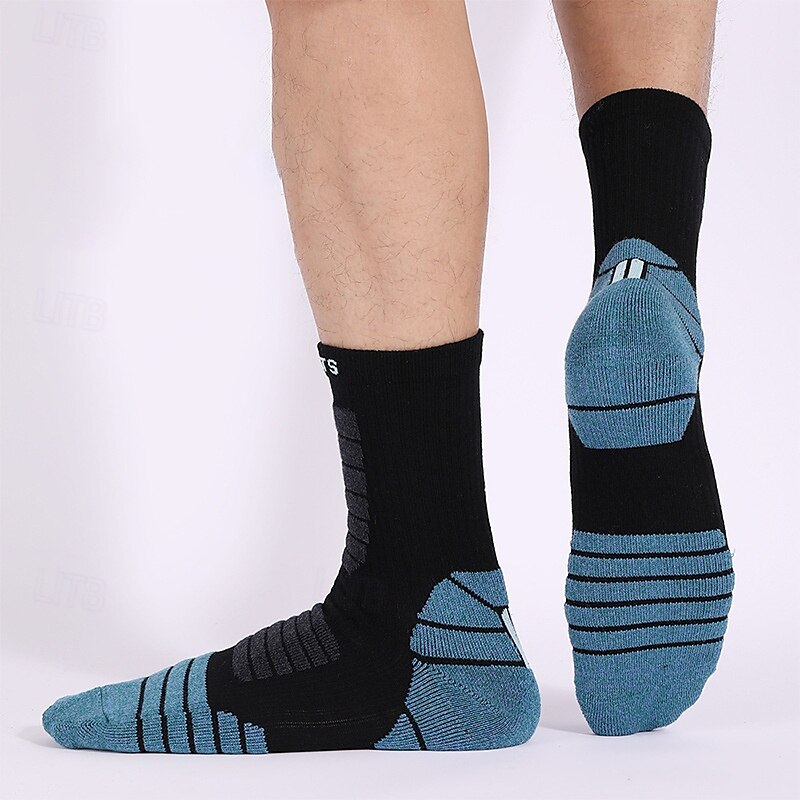 1 Par Hombre Mujer calcetines de lana merino Calcetines de senderismo Calcetines para correr Mantiene abrigado Transpirable Anti ampollas Grueso Invierno Al aire libre tripulación media Retazos Lana 2025 - $11.49 –P6