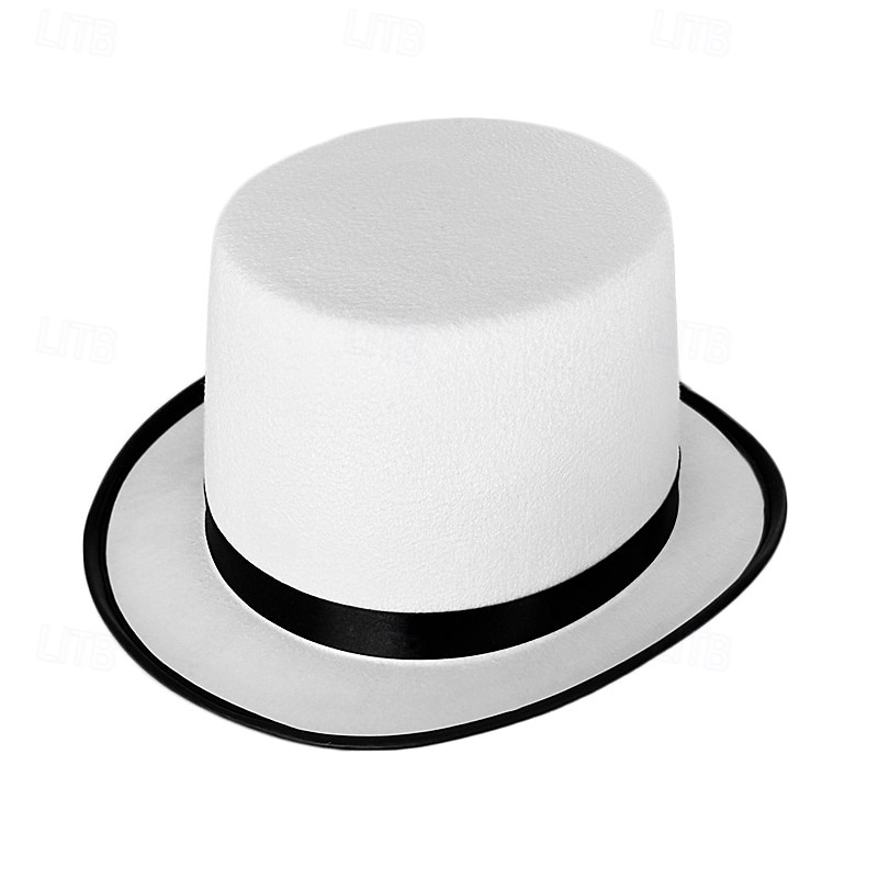 Sombrero de mago para espectáculos, sombrero Lincoln, sombrero alto de espectáculo, sombrero de jazz retro de 13 cm, estilo británico, combinable. 2025 - $8.99 –P13