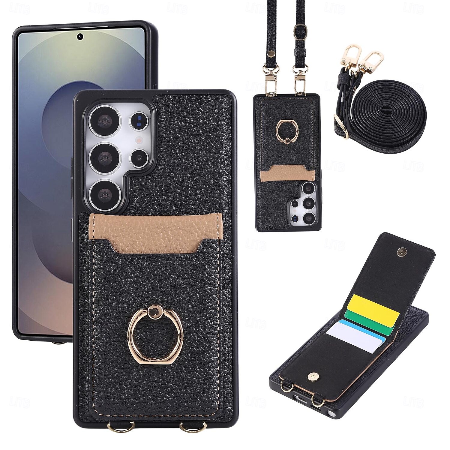 telefon fodral Till Samsung Galaxy S25 S25 Plus S24 Ultra S24 S24 Ultra Plus S23 Ultra Plus S23 S23 Plus S22 Ultra S22 S21 Plus Ultra Plånboksfodral med snodd Stöd Kortplats Kontor / företag 2025 - $20.99 –P8