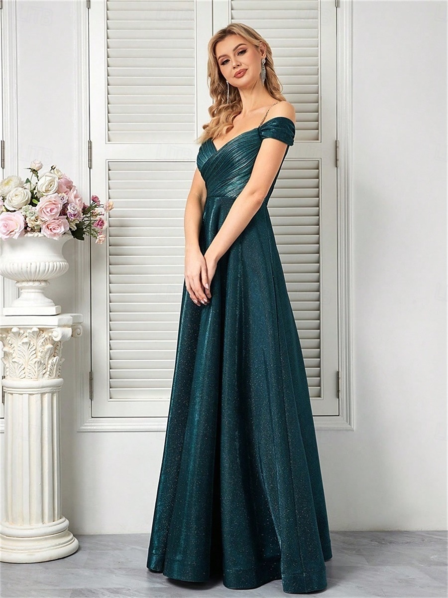A-Line Quinceanera Dresses Elegant Dress Formal Wedding Floor Length Sleeveless Spaghetti Strap Polyester V Back with Pleats 2025 2025 - $109.99 –P2