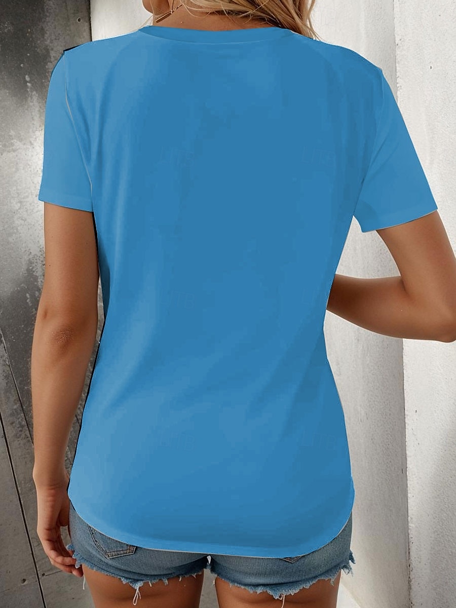 Pentru femei Tricou Grafic Animal Pasăre Epocă Stilat Clasic Manșon scurt Stil Nautic Topuri obișnuite Zilnic Sfârșit de săptămână Imprimeu Albastru piscină Vară Primăvară 2025 - $19.99 –P3