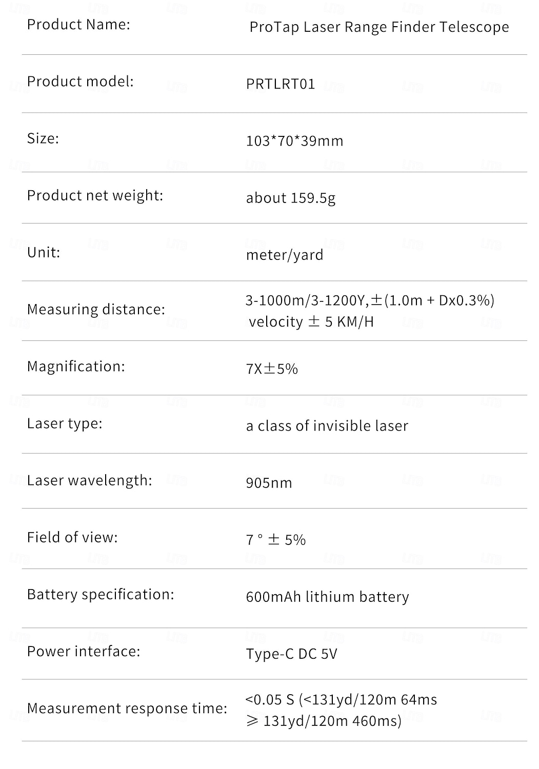 Protap laser rangefinder telescope 7 X 1200000 mm Монокулярный телескоп Портативные Высокое разрешение Наблюдение за птицами Охота Кемпинг Путешествие Пейзажи дикой природы 2025 - $151.99 –P17
