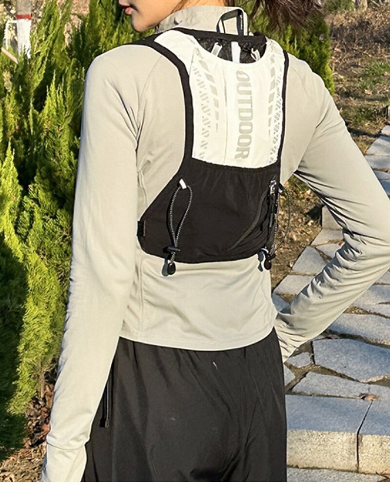 Hardloopvest Waterpakket Hydratatievest Armverwarmers waterdicht Sneldrogend Lichtgewicht Polyester voor marathonloop Wandelen Joggen 2025 - $20.99 –P6