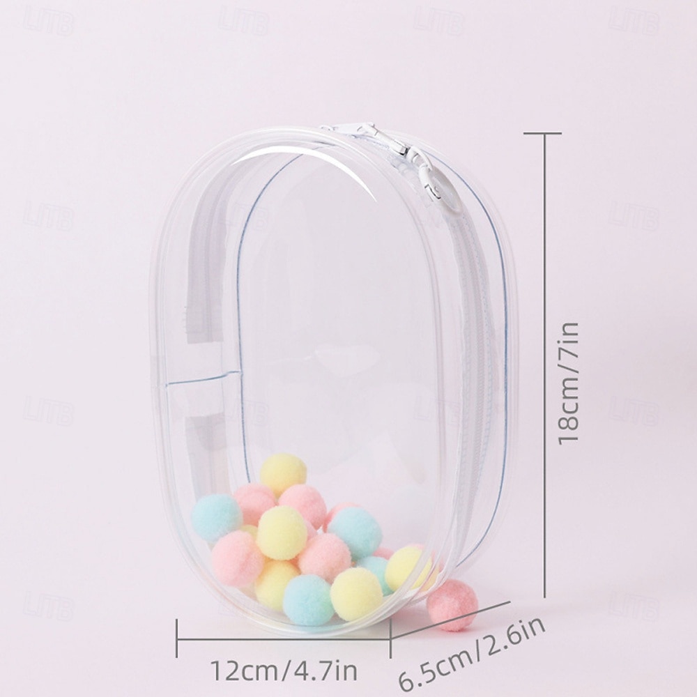 Clear Bag Keychain For 17/15cm Plush Doll(NO DOLL)Hanging Display CaseProtective CasePlastic PVC Storage Box (Clear Bag) 2025 - $13.99 –P12