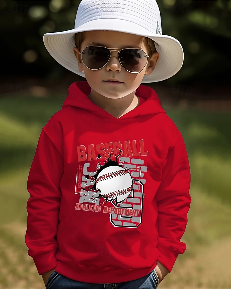 Pojkar 3D Grafisk Huvtröja Långärmad Vår Höst Mode Streetwear Barn 4-12 år Huva Utomhus Ledigt Dagligen Normal 2025 - $18.99 –P2