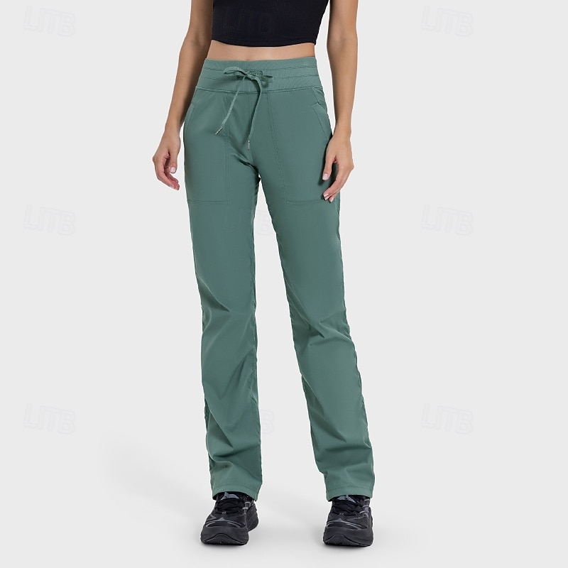 Per donna Pantaloni Cargo Pantaloni Eleganti Casual Lunghezza intera Naturale Semplice Tasca Design con Coulisse Elastica Comodo All'aperto Confortevole All'aperto Vacanza Rosso Grigio scuro Blu del 2025 a $34.99 –P5