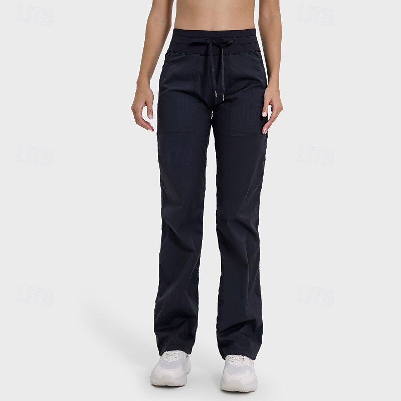Per donna Pantaloni Cargo Pantaloni Eleganti Casual Lunghezza intera Naturale Semplice Tasca Design con Coulisse Elastica Comodo All'aperto Confortevole All'aperto Vacanza Rosso Grigio scuro Blu del 2025 a $34.99 –P4