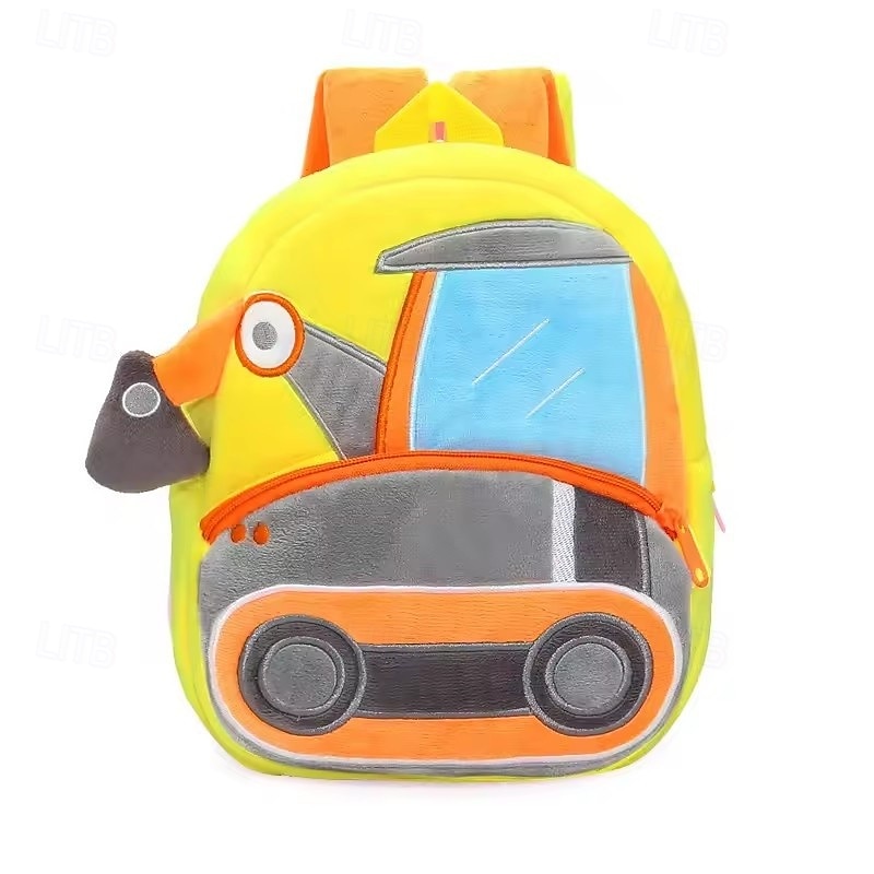 kreskówka 3d koparka traktor 2-4 lata plecak dla malucha inżynieria pojazdy plecak dzieci przedszkole tornister dziecko 2025 - $20.99 –P7