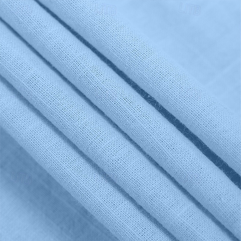 Herren Hemd Leinenhemd Sommerhemd Strandbekleidung Einfach Urlaub Lässig Weiß Rosa Blau Khaki Kurzarm Revers Sommer Frühling & Sommer Bekleidung 2025 - $24.99 –P3