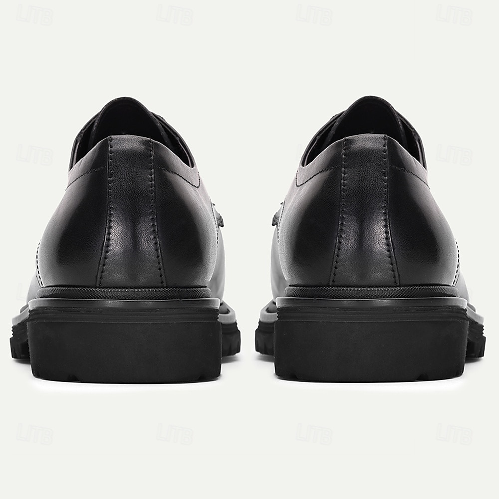 scarpe eleganti da uomo in vera pelle di vacchetta nera con motivo coccodrillo – eleganti scarpe formali per lavoro, matrimoni ed eventi speciali del 2025 a $109.99 –P5
