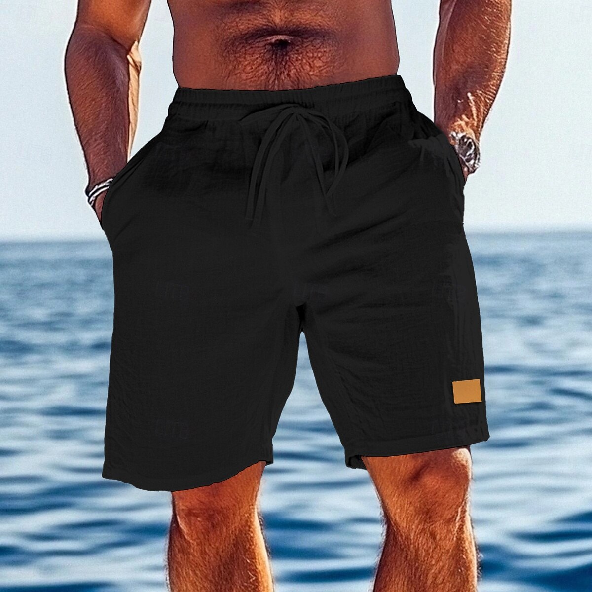 Per uomo Shorts Shorts di Lino Pantaloncini Estivi Shorts da Spiaggia Coulisse Elastico in vita Gamba Dritta Semplice Comodità Traspirante Lunghezza al ginocchio All'aperto Quotidiano Ferie Vacanza del 2025 a $18.99 –P13