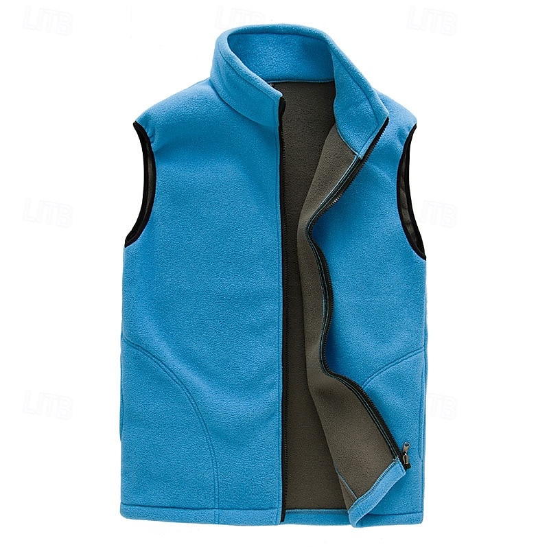 Herren Wanderweste Wanderfleeceweste Ärmellos Weste Außen Thermowarm Winter Reißverschluss Polyester Schwarz Armeegrün Rot Angeln Klettern Camping / Wandern / Höhlenforschung 2025 - $18.49 –P6
