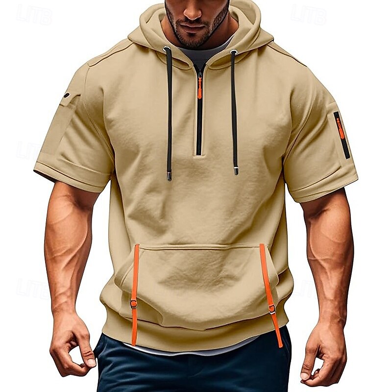 Per uomo Felpa con cappuccio Felpa con cappuccio tattica Tattico Rosso bordeaux Nero Blu marino Blu Verde scuro Con Cappuccio Semplice Tasca Frontale Zip a un quarto Sport & Outdoor Casuale Quotidiano del 2025 a $27.99 –P6