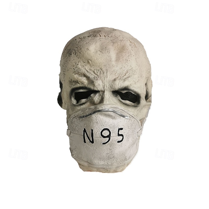 Halloween Virus Mask For Adults Realistic Scary Costumes Latex Face Mask, Creepy Pandemic Horror Mask, Spooky Disease Outbreak Party Prop 2025 - $24.99 –P1