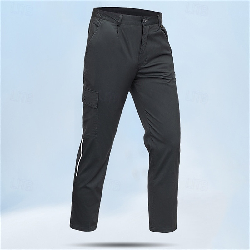 Herren Cargohosen Wanderhosen Regenhose zum Wandern Außen Normale Passform Wasserdicht Schnelltrocknend Leicht Reflexmaterial Hosen Tasche Dunkelmarine Dunkelgrün Camping / Wandern Golfspiel Laufen S 2025 - $21.99 –P4
