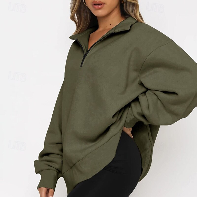 בגדי ריקוד נשים אחיד חולצת ספורט תעצור בצד סתיו רבע מיקוד שרוול ארוך בגדי ספורט ומנוחה עמיד לחות וויק טניס גולף ריצה משמש שחור לבן בגדי ספורט לבוש אקטיבי 2026 - $17.49 –P18