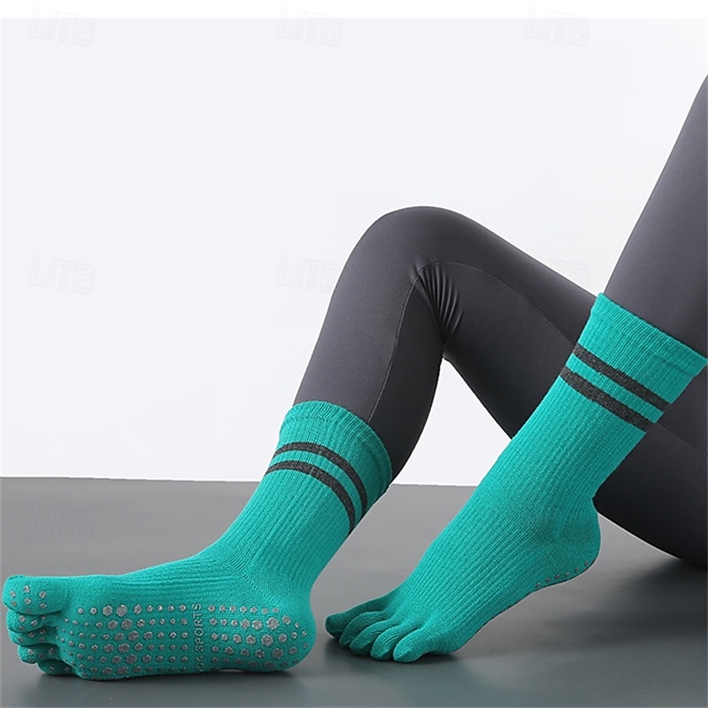 Női Padlózoknik Csúszásmentes adagolás Öt lábujj szagtalanító Anti-Friction izzadságelnyelő mert Pilates Tánc Fitnesz 2025 - $5.19 –P10