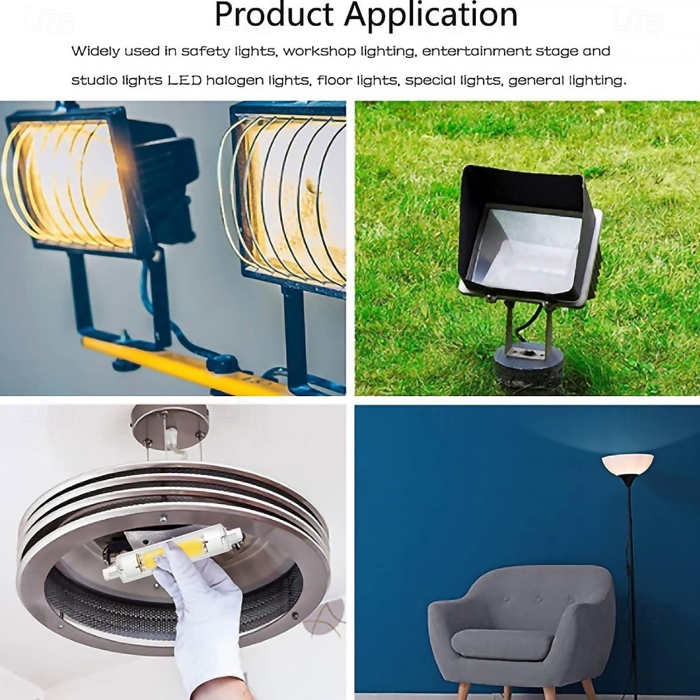R7S LED-buislampen 220V 78mm 118mm diep dimbare lampen 10W 20W dubbele fitting T3 LED-vervanging voor halogeenlamp 2 stuks 2026 - $57.03 –P6