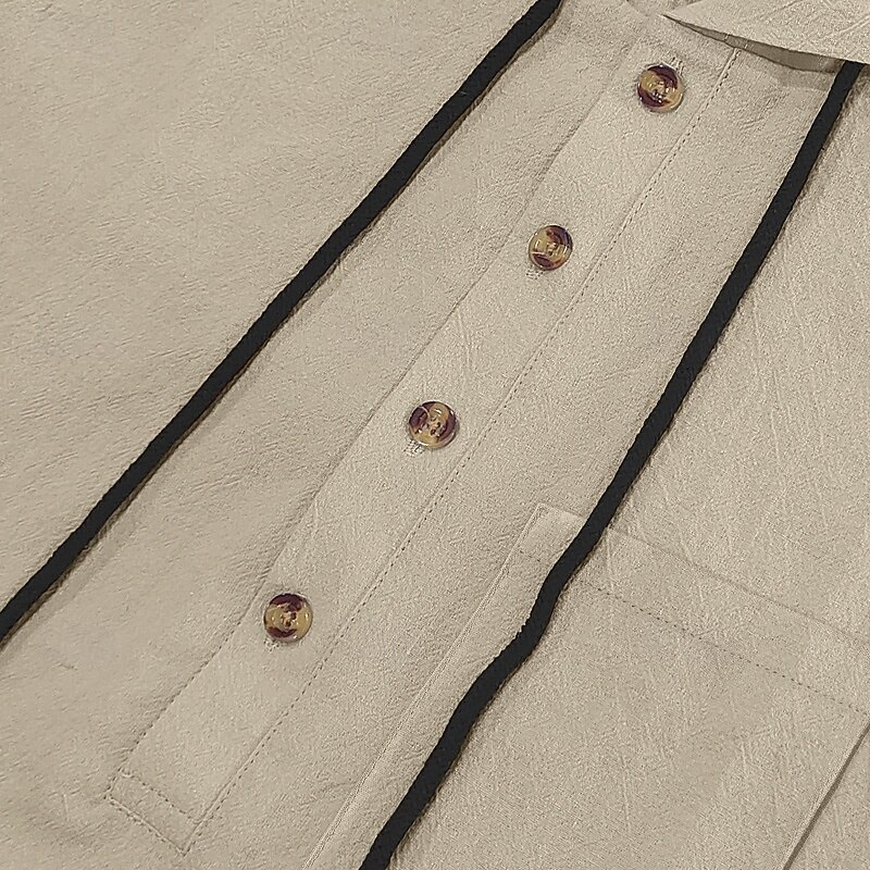 Voor heren T-shirt Henley-shirt T-shirts Shirt met korte mouwen Korte mouw Capuchon Zomer Lente Effen Modieus Ontwerper Basic Knop Vakantie Straat Uitgaan Zwart Wit Geel Top T-shirt voor mannen 2025 - $25.99 –P6