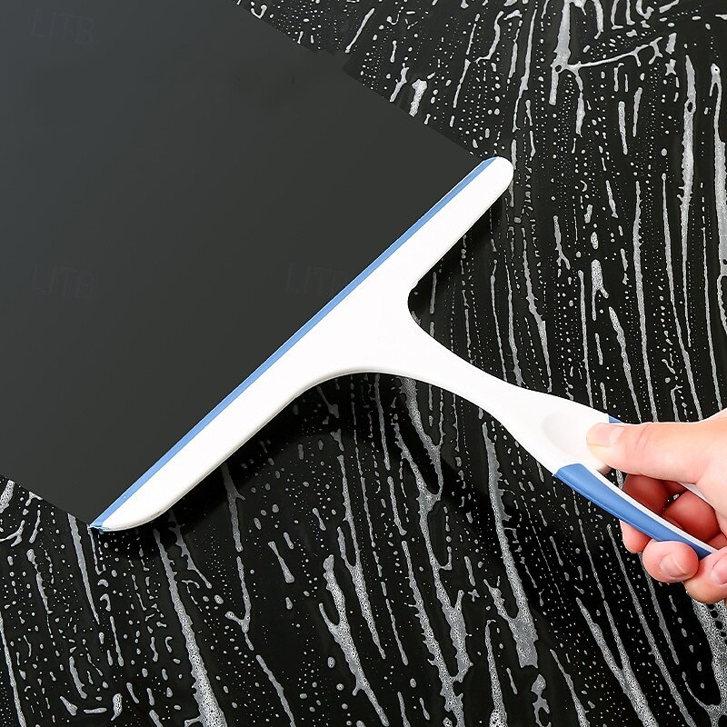 3 stuks schoonmaak schrapers met lange steel voor huishoudelijk gebruik, dubbelzijdige siliconen wisser voor badkamertegels, glas, spiegels en het verwijderen van anti-condens 2026 - $10.99 –P3