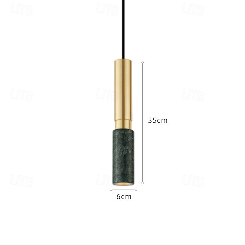 Nordic Modern Pendant Light Fixture Brass Ceiling Hanging Light with Marble lampshade Simple Chandelier Restaurant Pendant Lighting for Kitchen Island Living Room Bedroom 2025 - $170.99 –P4