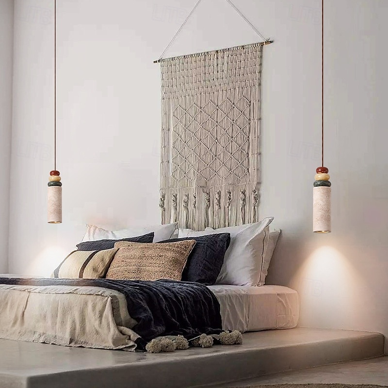 Wabi-Sabi gele travertijn kroonluchter voor eetkamer, bar &leefruimte 2025 - $165.99 –P6