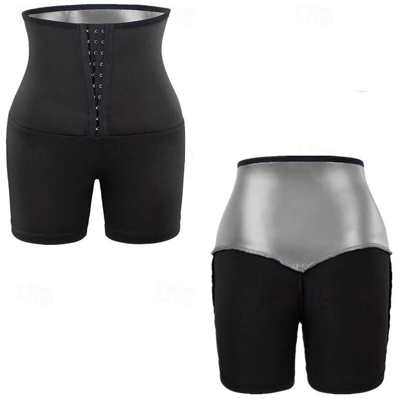 Dam Shorts Damasker Streetwear Ledigt Kort Hög midja Slät Elastisk midja Mateial som andas Elastisk Semester Gata Dagliga kläder Silver Blå Sommar Normal 2025 - $12.99 –P6