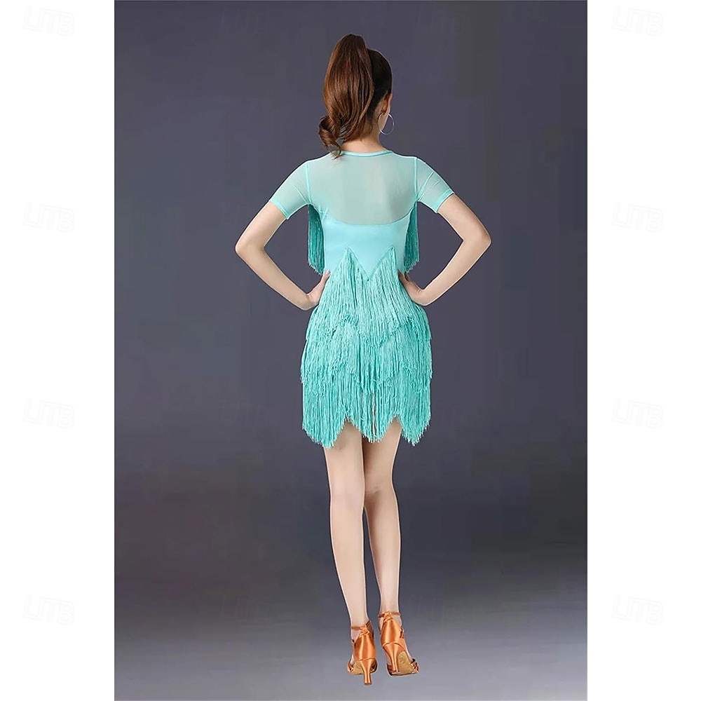 Robes de danse latine à la mode pour femmes, costumes d'entraînement de danse de salon standard, robe de danse salsa de 2025 ? $76.99 –P3