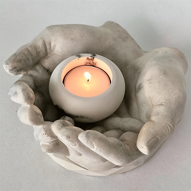 Moule en silicone multifonctionnel en forme de main - idéal pour la fabrication de bijoux en résine, de bougies, de plantes succulentes et de décorations créatives pour la maison - kit de bricolage de 2025 ? $11.99 –P1